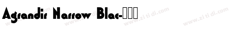 Agrandir Narrow Blac字体转换